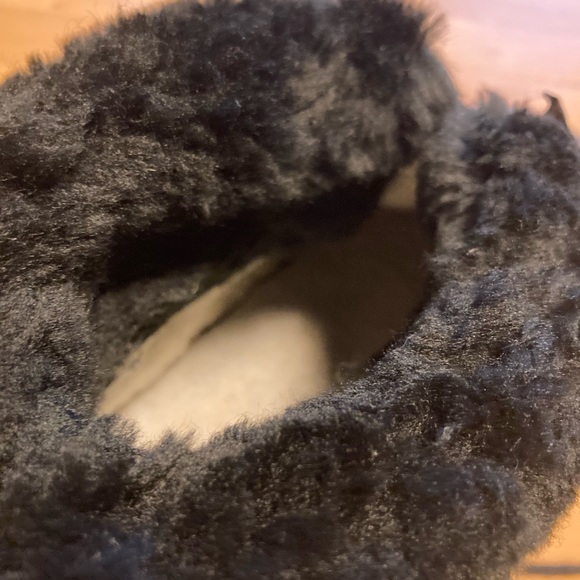 Fait au Canada Black Leather Fur Lining Lace Up Boots size 9 - Picture 13 of 16